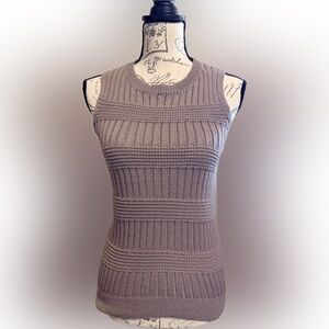 SHEIN Taupe Ribbed Knit Top